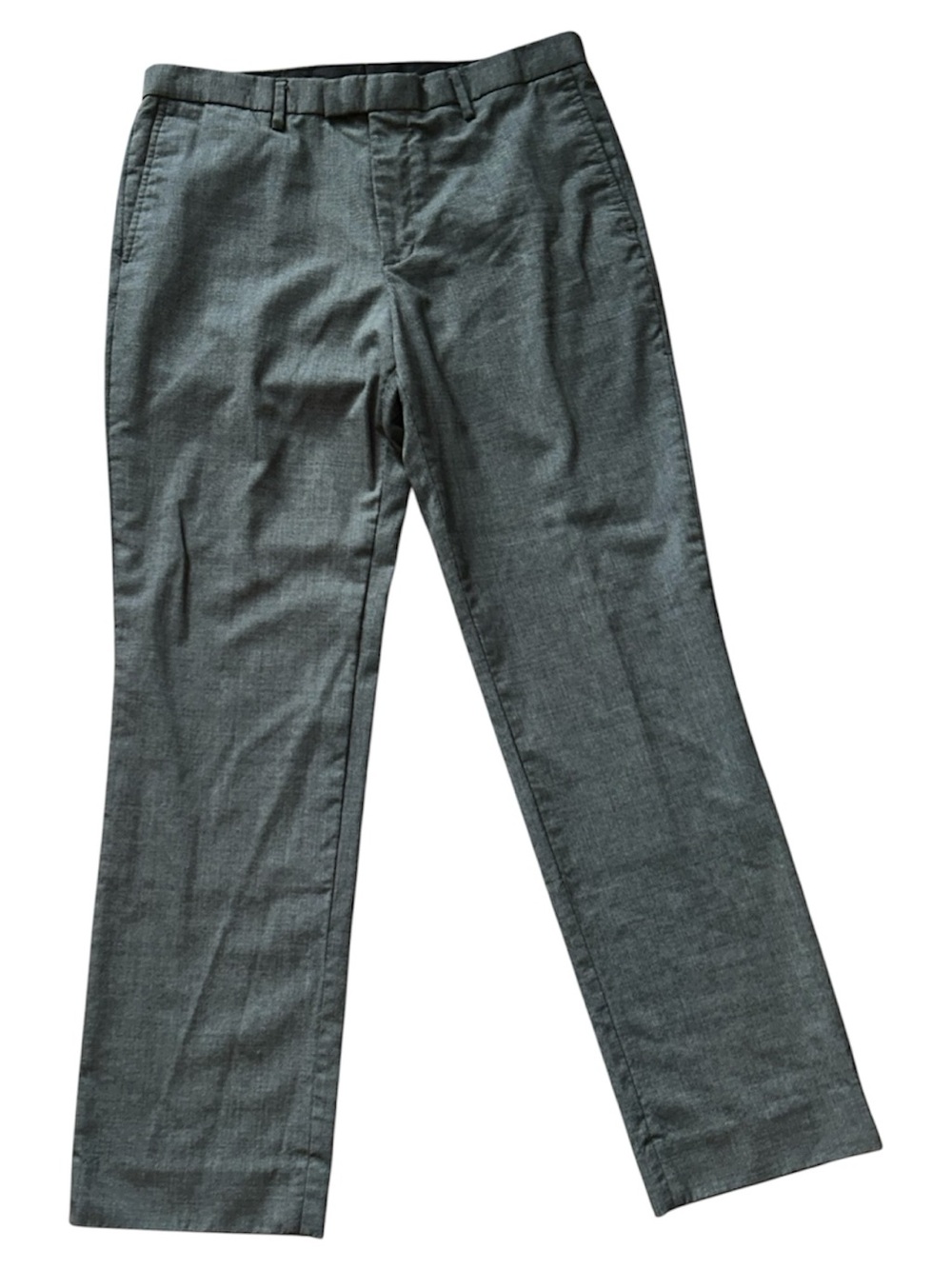 Banana Republic Slim Fit Wool Dress Pants Gray Men’s 33x32 Office Dadcore - Picture 2 of 9